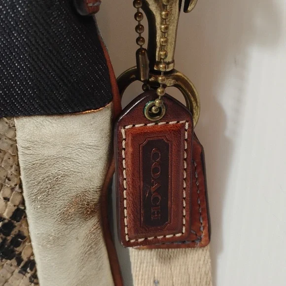 Coach B063-10006 Patchwork Denim Shoulder Bag W/Original Hang Tag - Picture 3 of 13